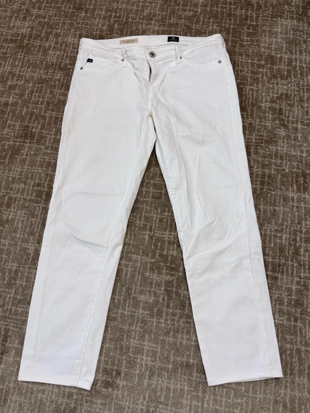 AG Adriano Goldschmied White Ankle Jeans